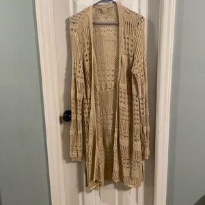 Lucky Brand Beige Sweater Large